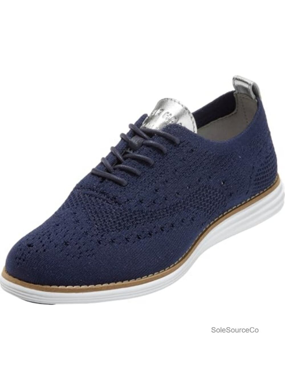Wingtip Oxford Knit Lace-Up Cushioned Business Casual Shoes